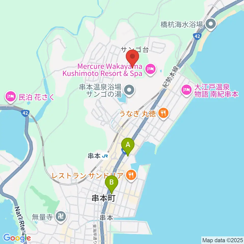 串本サン・ナンタンランド野球場周辺のコンビニエンスストア一覧地図