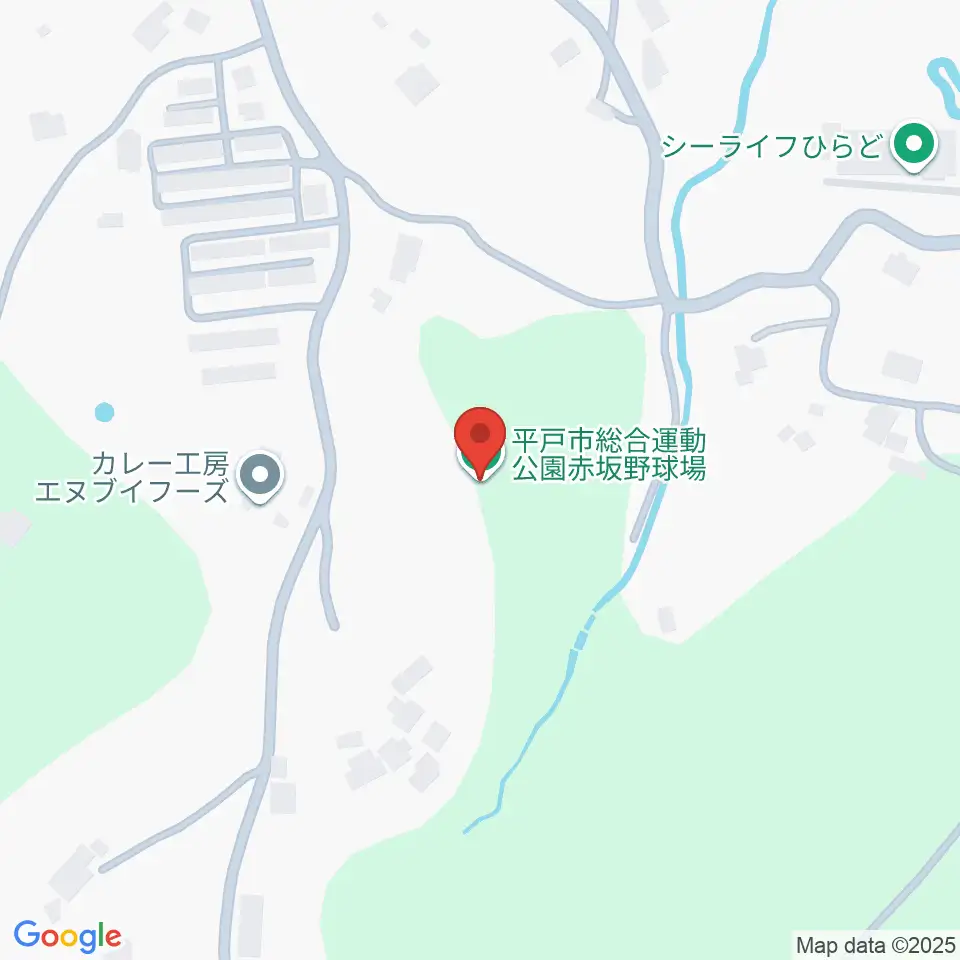 平戸市総合運動公園赤坂野球場周辺のコンビニエンスストア一覧地図