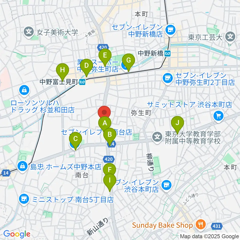 Studio Move 705周辺のコンビニエンスストア一覧地図