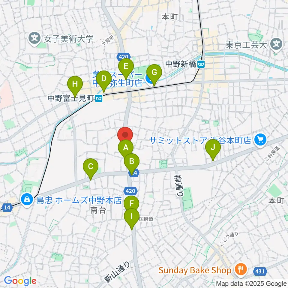 Studio Move 705周辺のコンビニエンスストア一覧地図