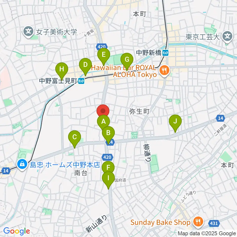 Studio Move 705周辺のコンビニエンスストア一覧地図