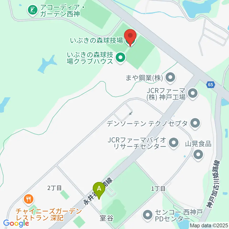 いぶきの森球技場周辺のコンビニエンスストア一覧地図