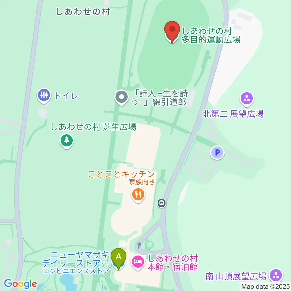 神戸市しあわせの村 多目的運動広場周辺のコンビニエンスストア一覧地図