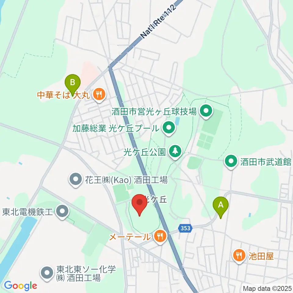 DENKI TEKKOフィールド周辺のコンビニエンスストア一覧地図