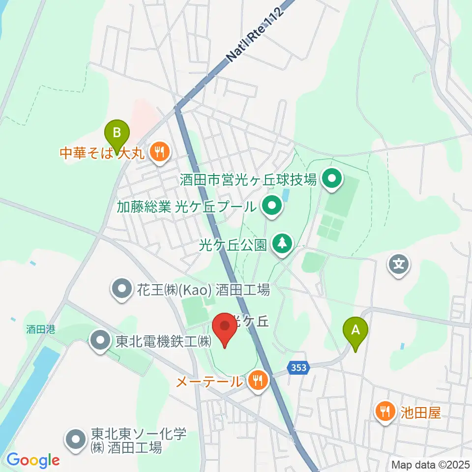 DENKI TEKKOフィールド周辺のコンビニエンスストア一覧地図