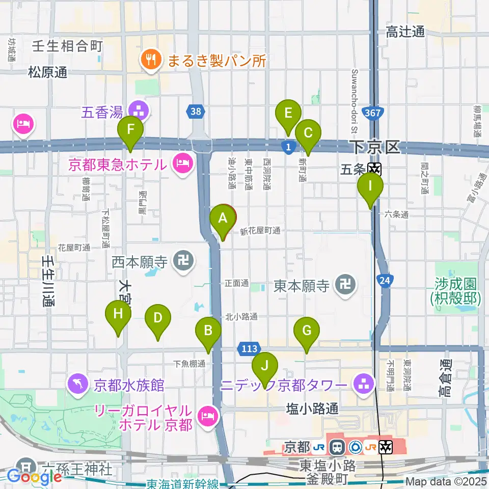 風俗博物館周辺のコンビニエンスストア一覧地図