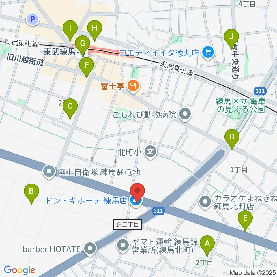 IKUSA ARENA周辺のコンビニエンスストア一覧地図