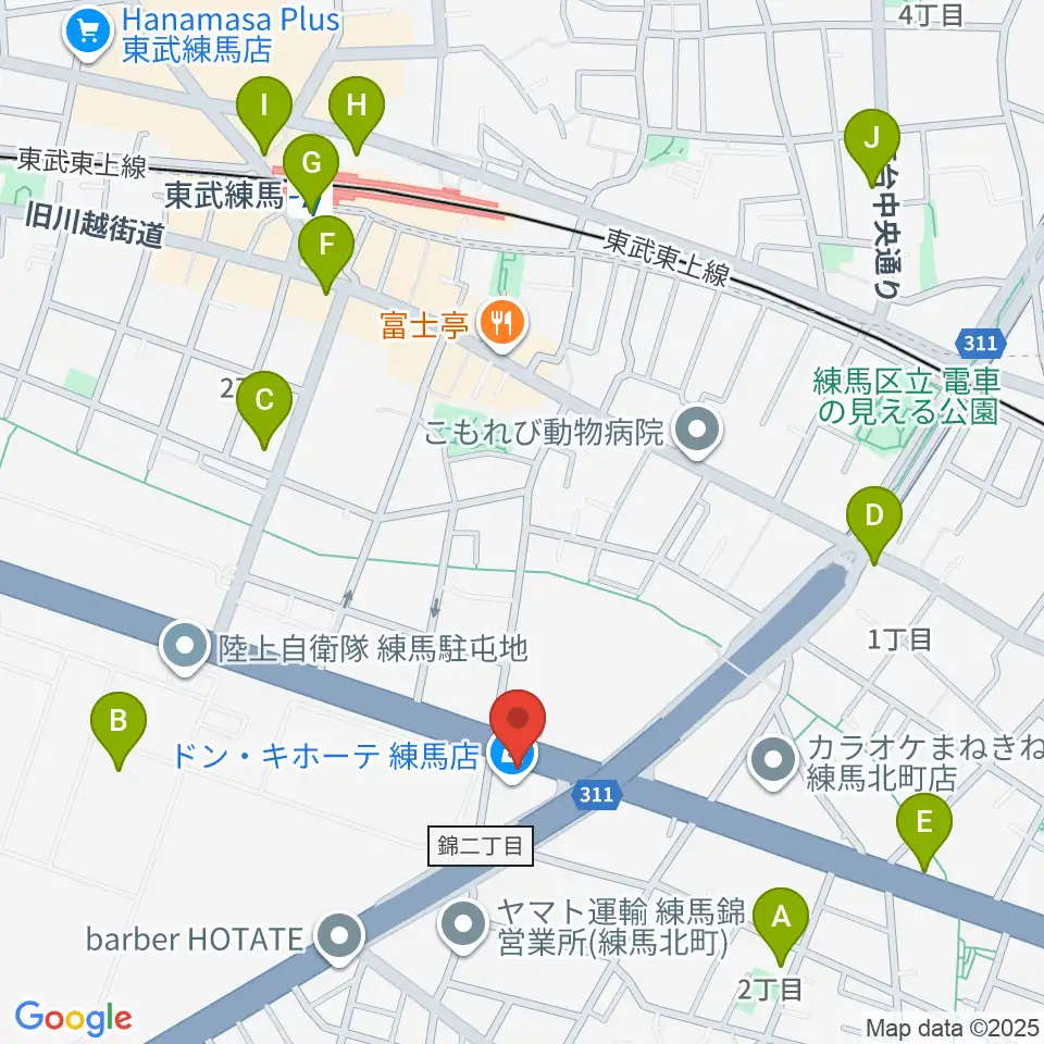 IKUSA ARENA周辺のコンビニエンスストア一覧地図