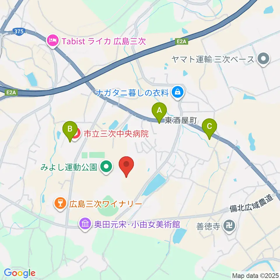みよし運動公園陸上競技場周辺のコンビニエンスストア一覧地図