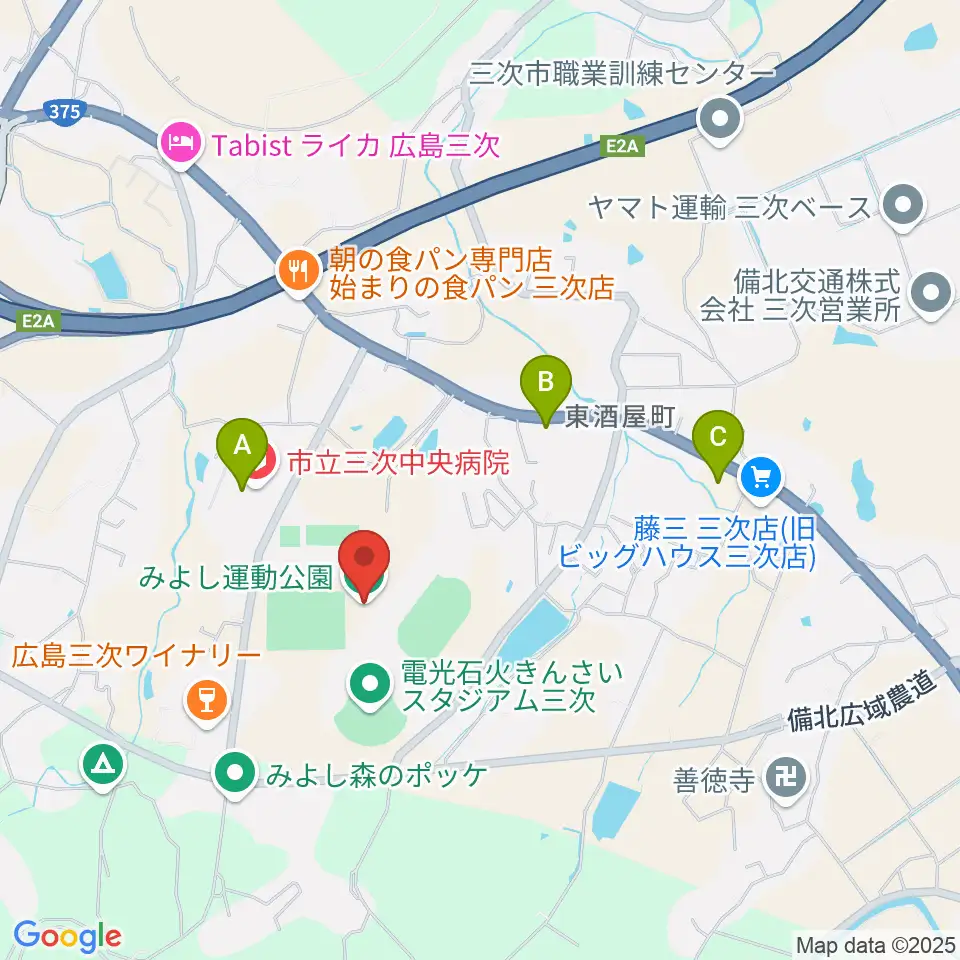 みよし運動公園運動広場周辺のコンビニエンスストア一覧地図