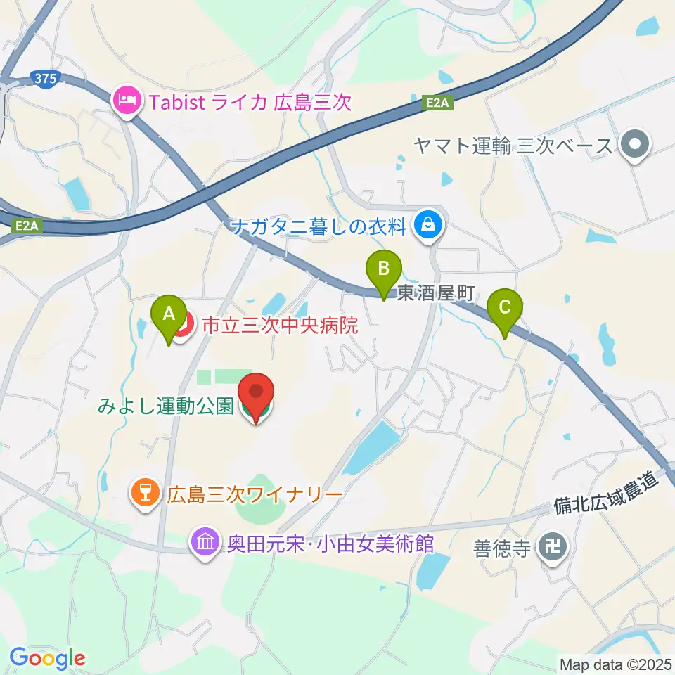 みよし運動公園運動広場周辺のコンビニエンスストア一覧地図