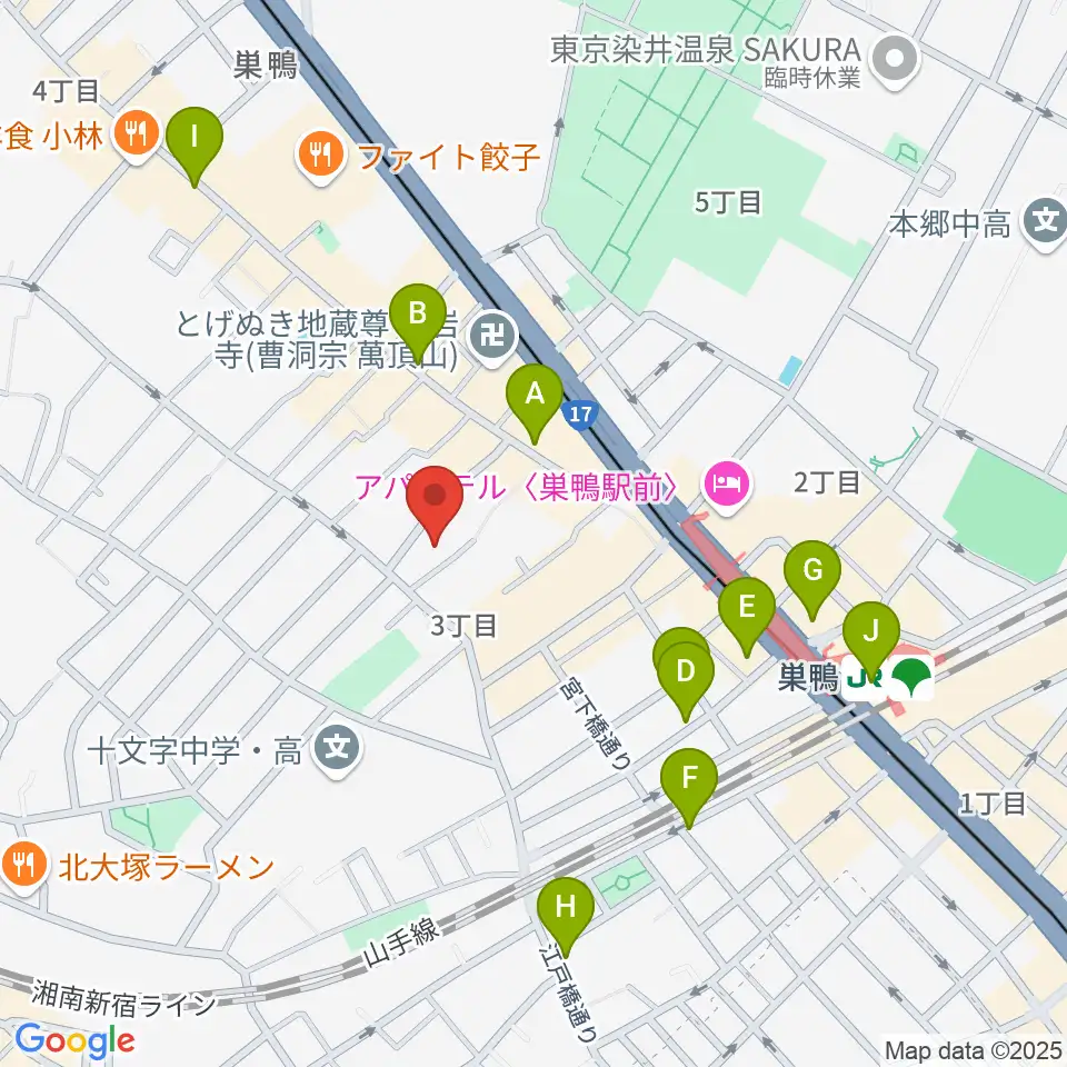 ホワイトロードスタジオ周辺のコンビニエンスストア一覧地図