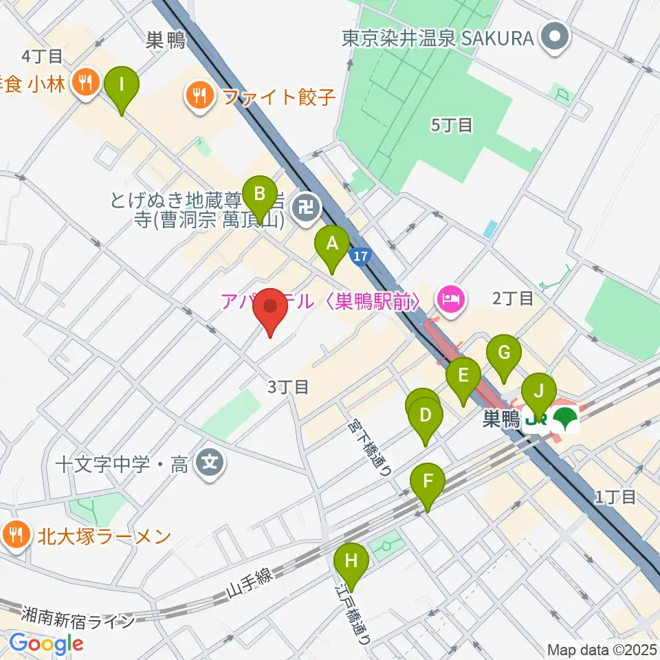 ホワイトロードスタジオ周辺のコンビニエンスストア一覧地図