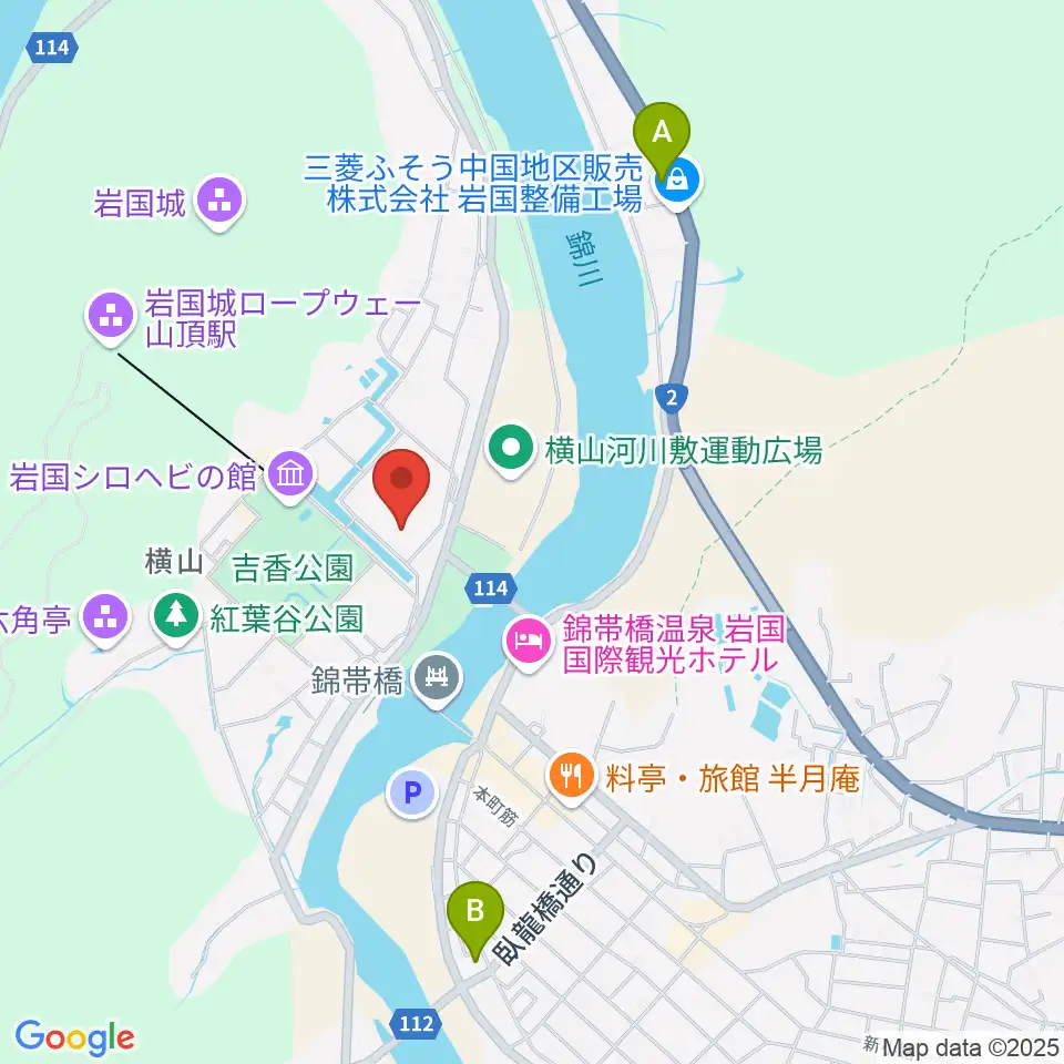 吉川史料館周辺のコンビニエンスストア一覧地図