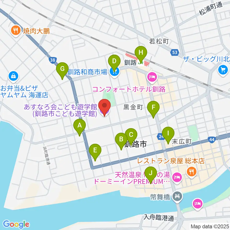 あすなろ会こども遊学館周辺のコンビニエンスストア一覧地図