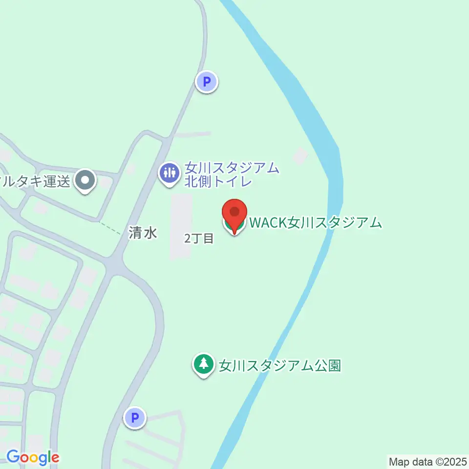 WACK女川スタジアム周辺のコンビニエンスストア一覧地図