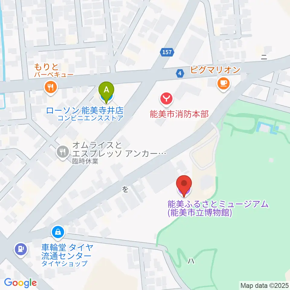 能美ふるさとミュージアム周辺のコンビニエンスストア一覧地図