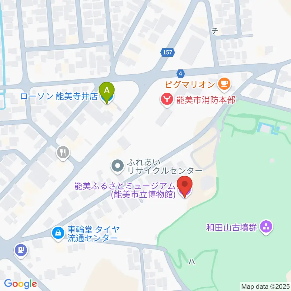 能美ふるさとミュージアム周辺のコンビニエンスストア一覧地図
