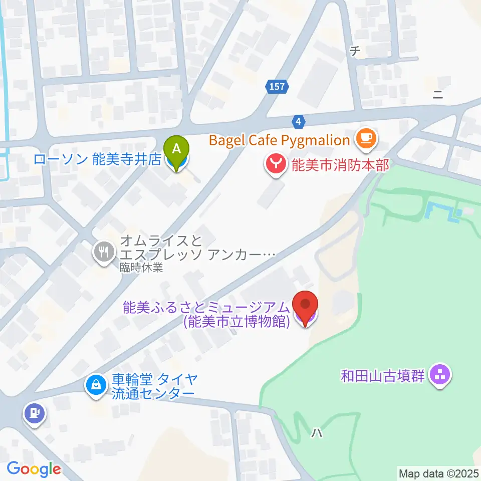 能美ふるさとミュージアム周辺のコンビニエンスストア一覧地図