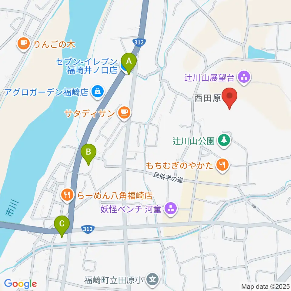 福崎町立神崎郡歴史民俗資料館周辺のコンビニエンスストア一覧地図