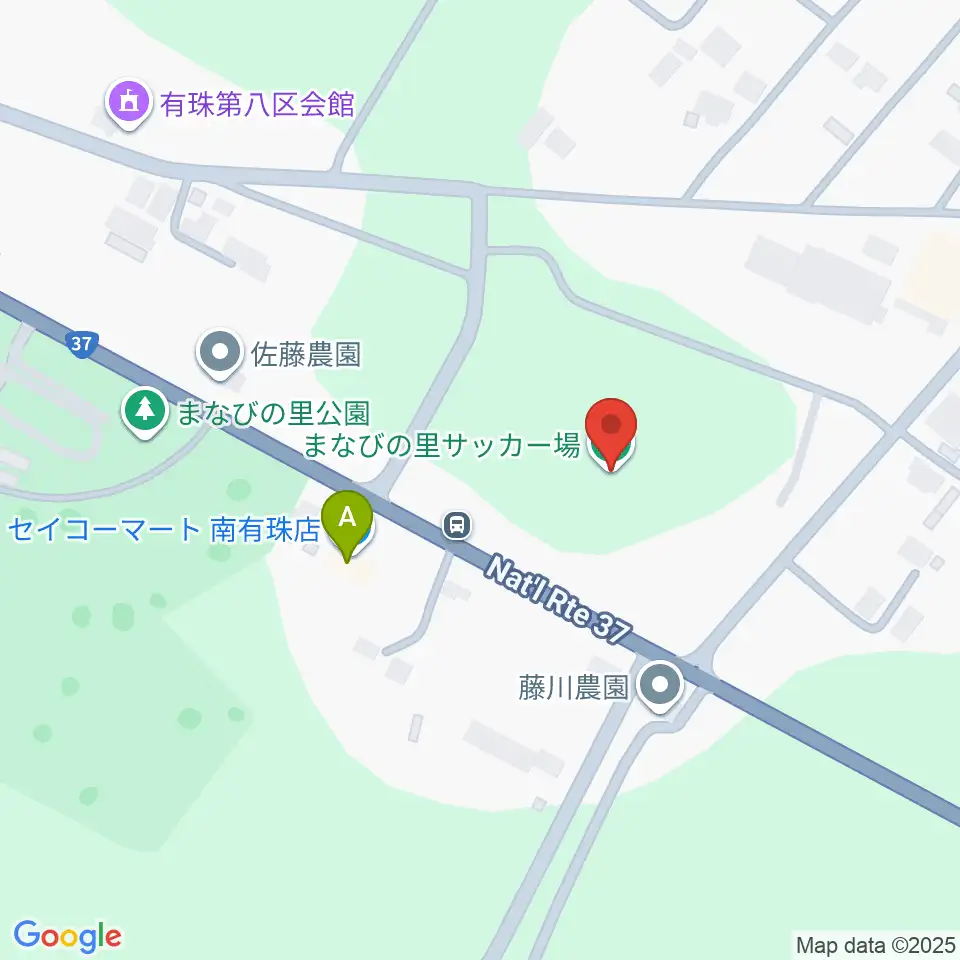 伊達市まなびの里サッカー場周辺のコンビニエンスストア一覧地図