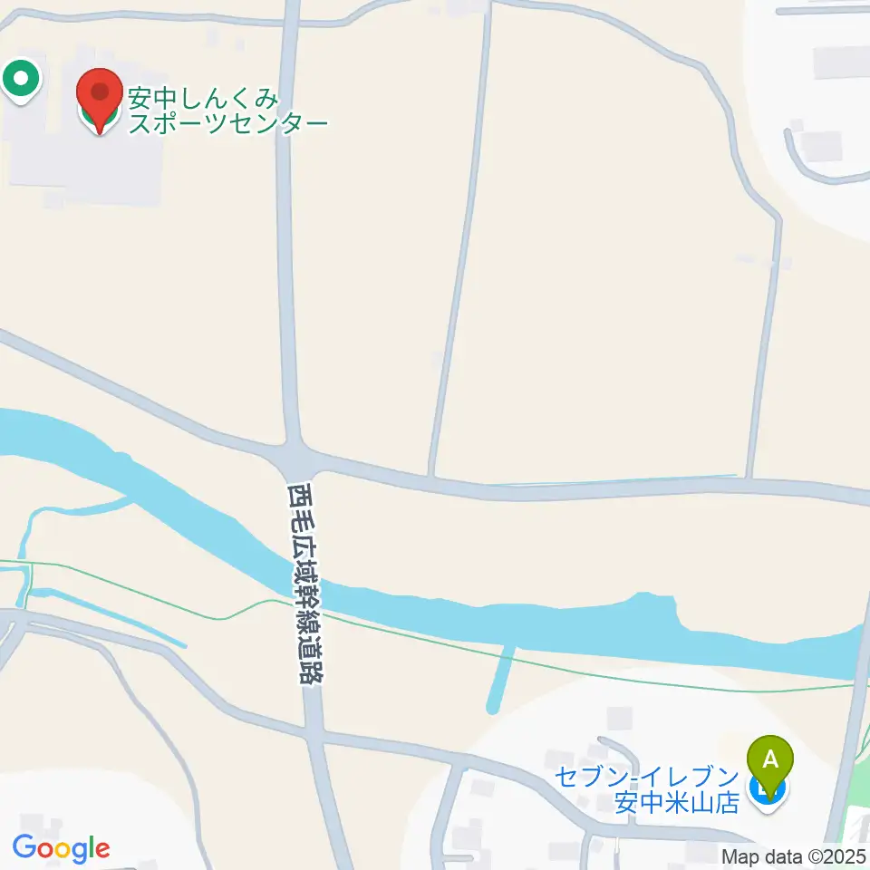 安中しんくみスポーツセンター周辺のコンビニエンスストア一覧地図