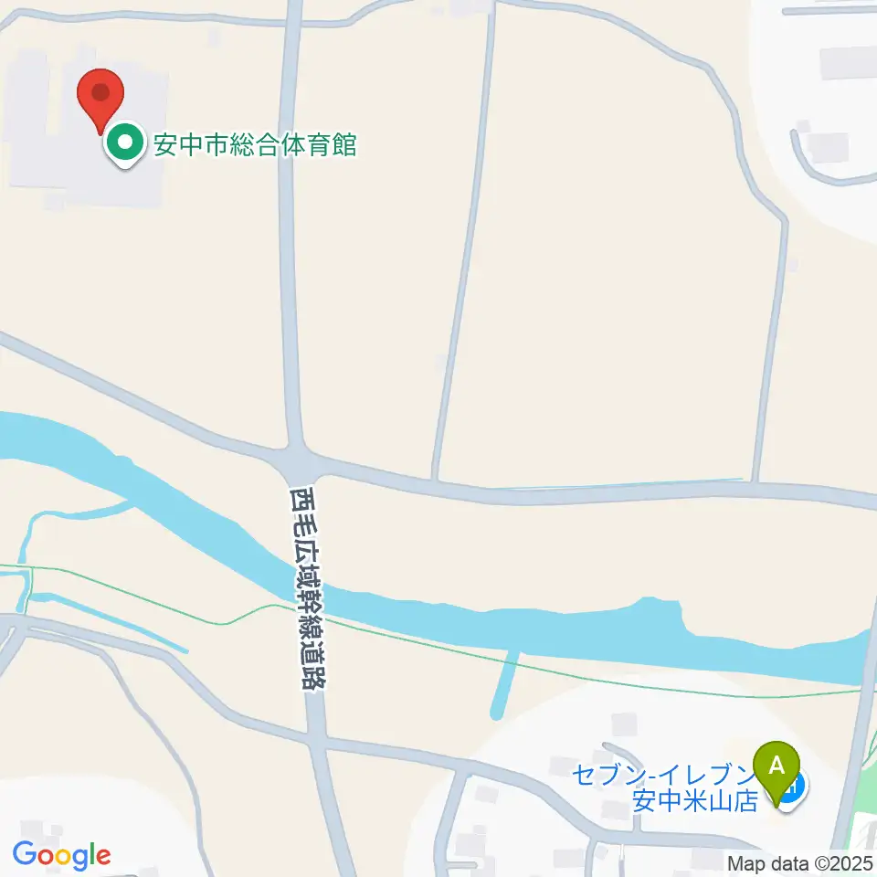 安中しんくみスポーツセンター周辺のコンビニエンスストア一覧地図