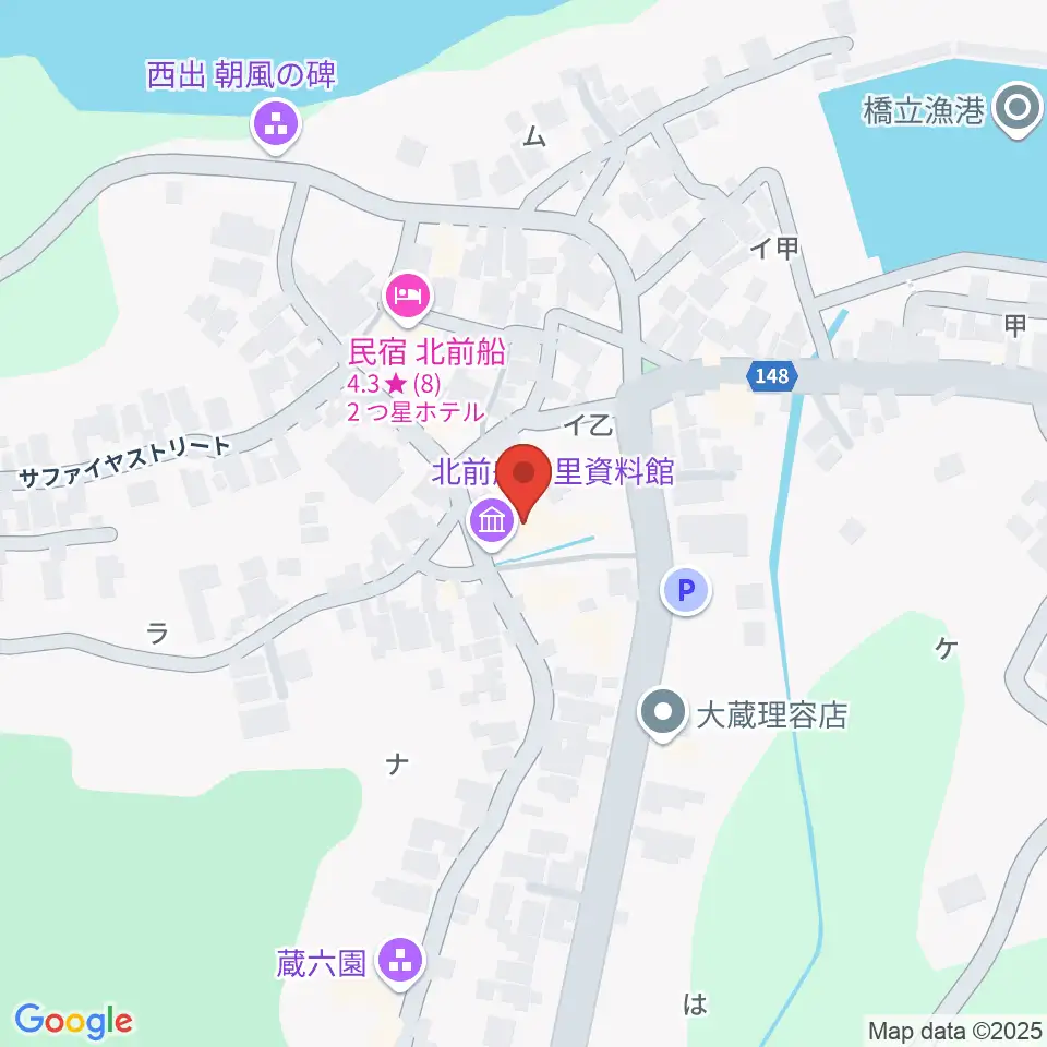 加賀市北前船の里資料館周辺のコンビニエンスストア一覧地図