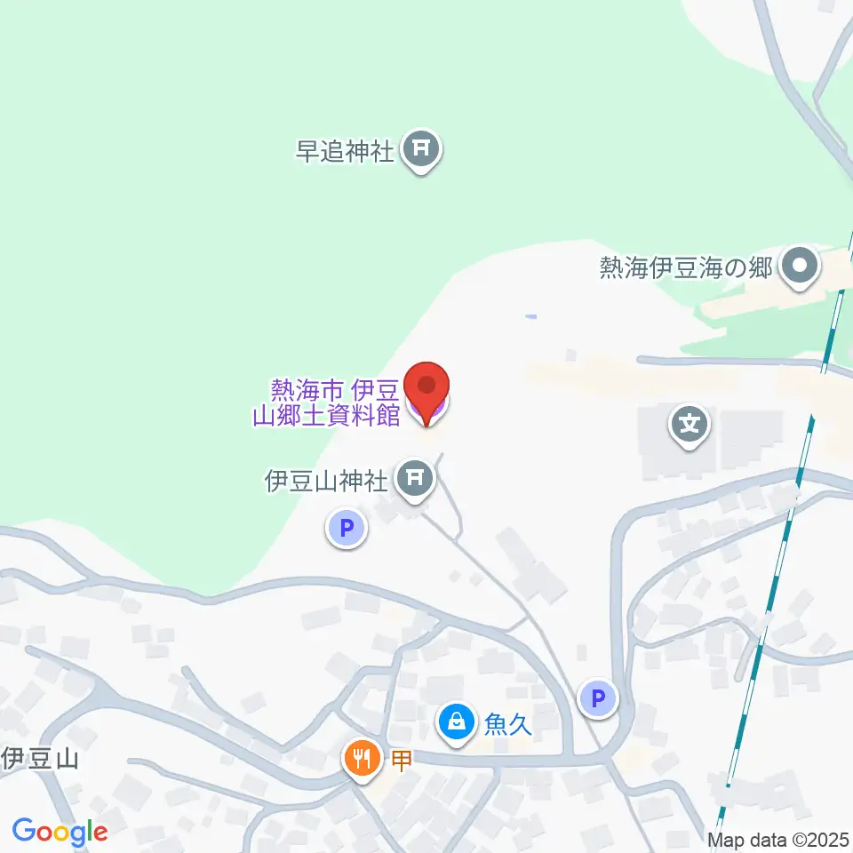 熱海市立伊豆山郷土資料館周辺のコンビニエンスストア一覧地図