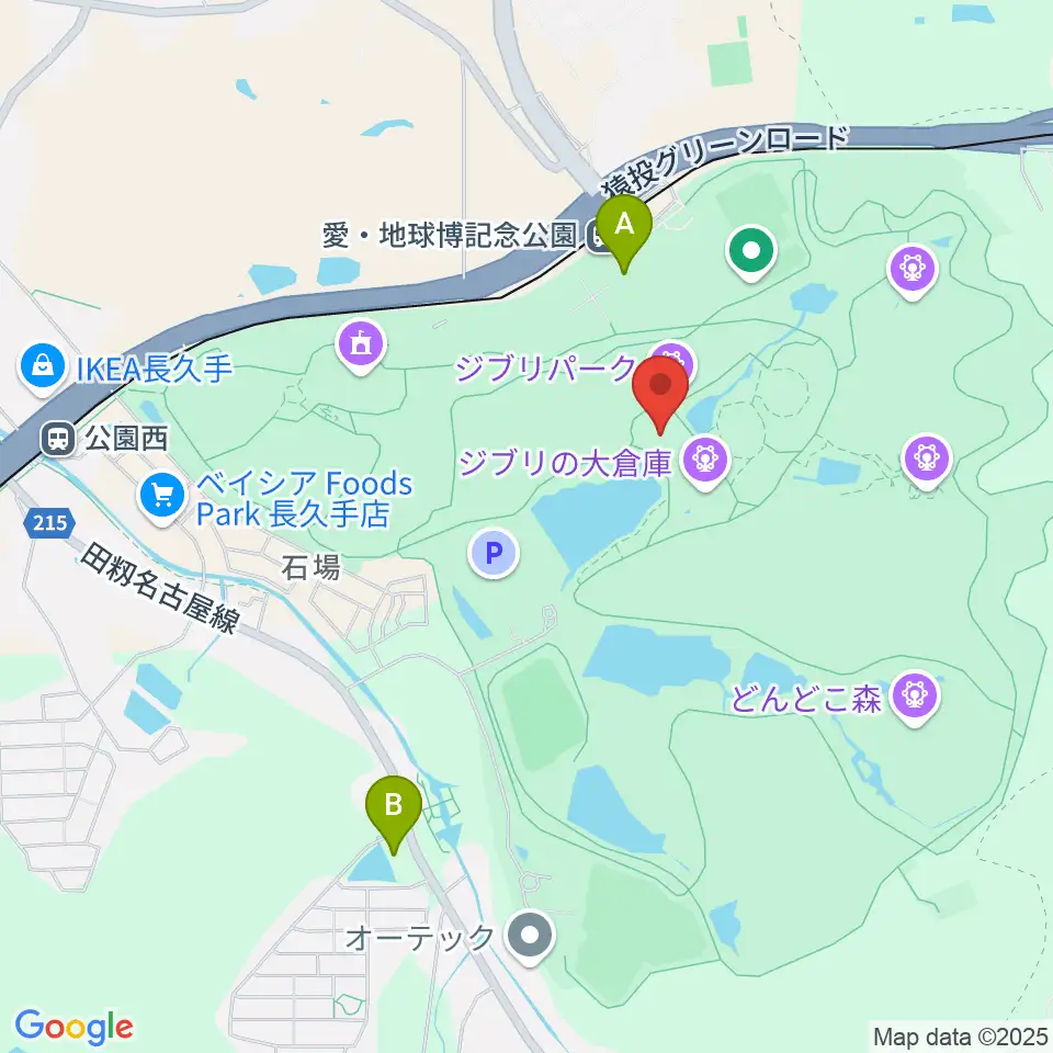 愛・地球博記念公園アイススケート場周辺のコンビニエンスストア一覧地図