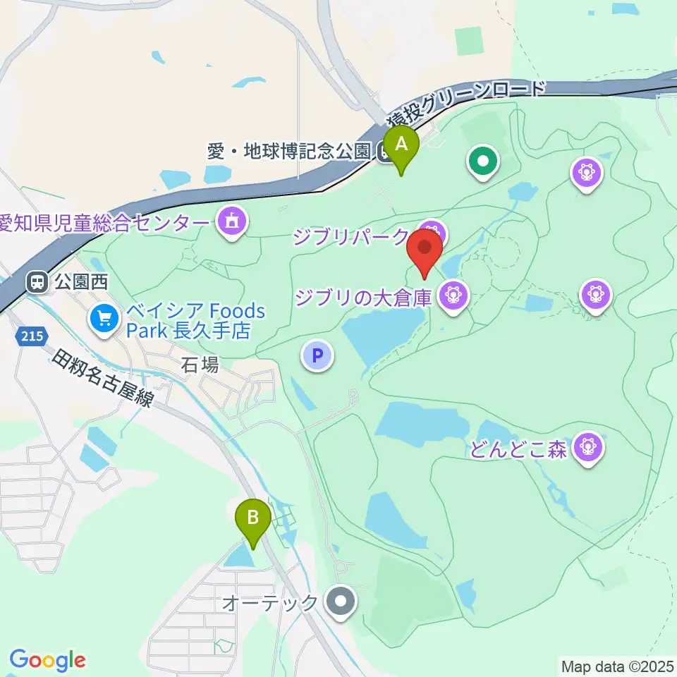 愛・地球博記念公園アイススケート場周辺のコンビニエンスストア一覧地図
