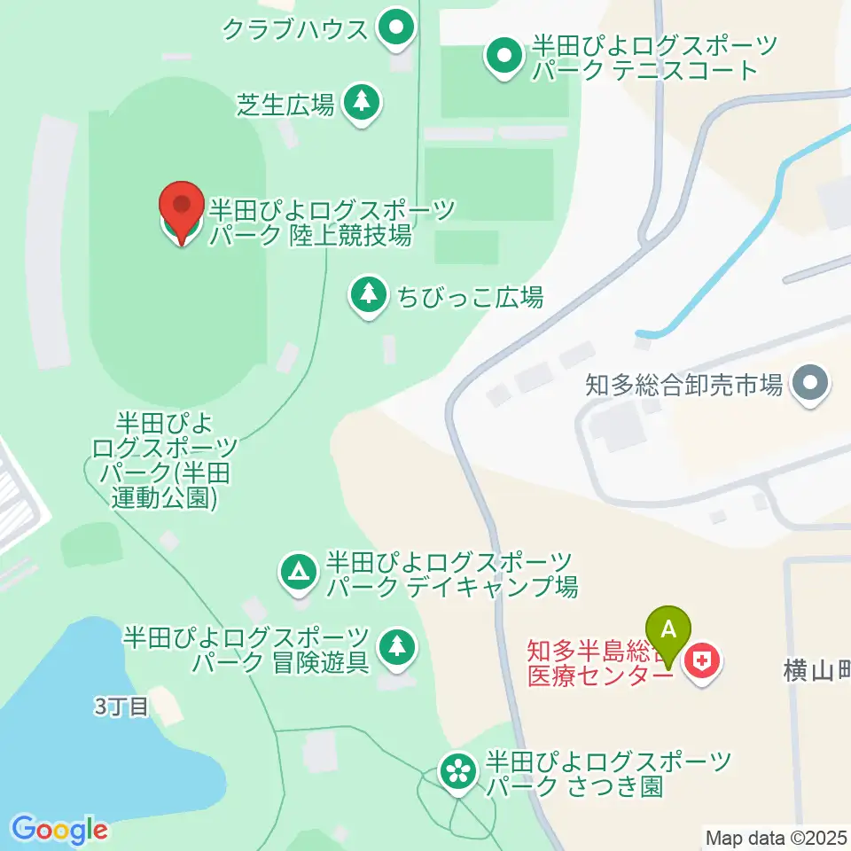 半田ぴよログスポーツパーク陸上競技場周辺のコンビニエンスストア一覧地図