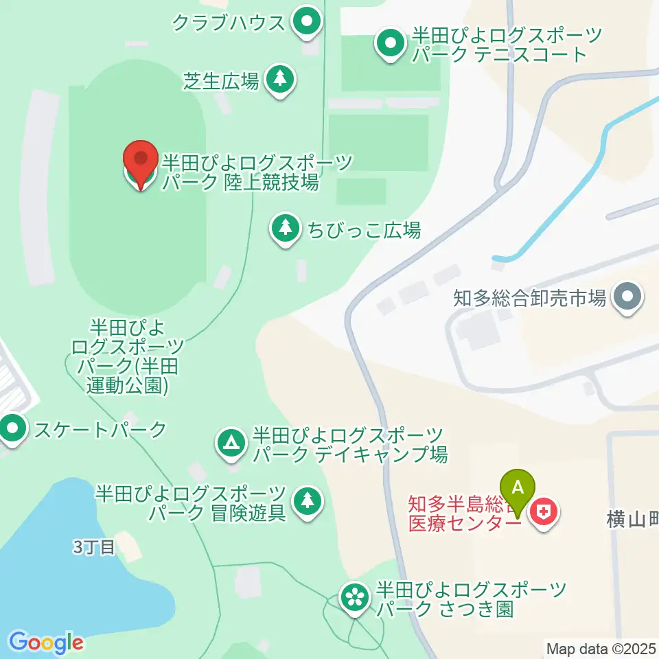 半田ぴよログスポーツパーク陸上競技場周辺のコンビニエンスストア一覧地図