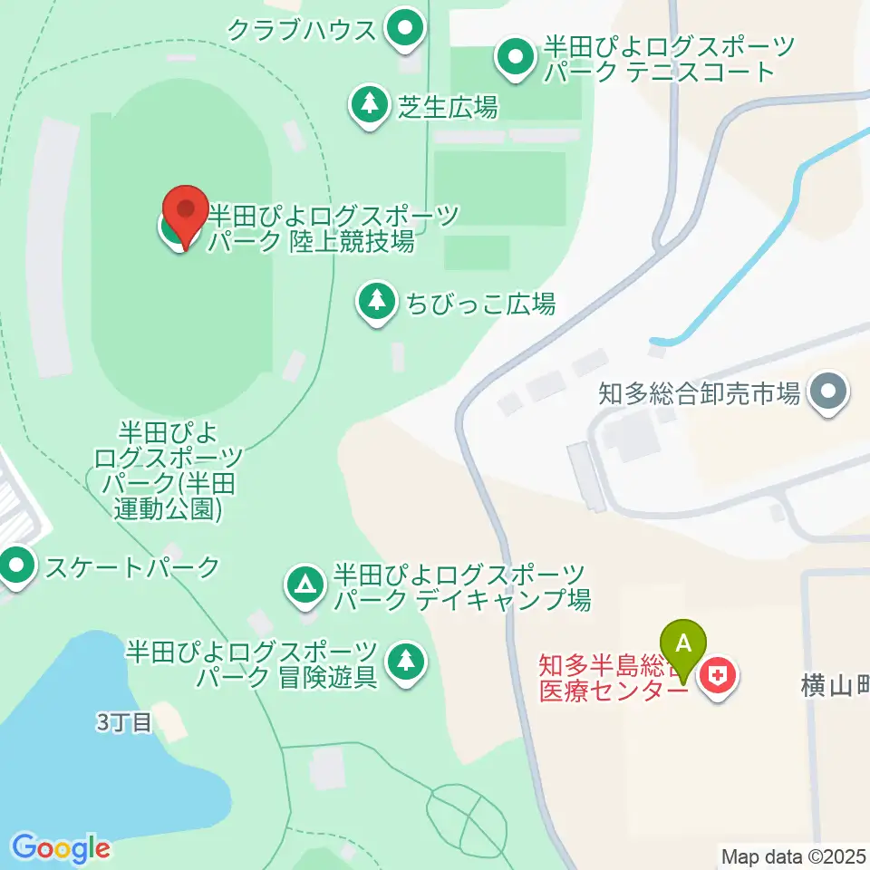 半田ぴよログスポーツパーク陸上競技場周辺のコンビニエンスストア一覧地図