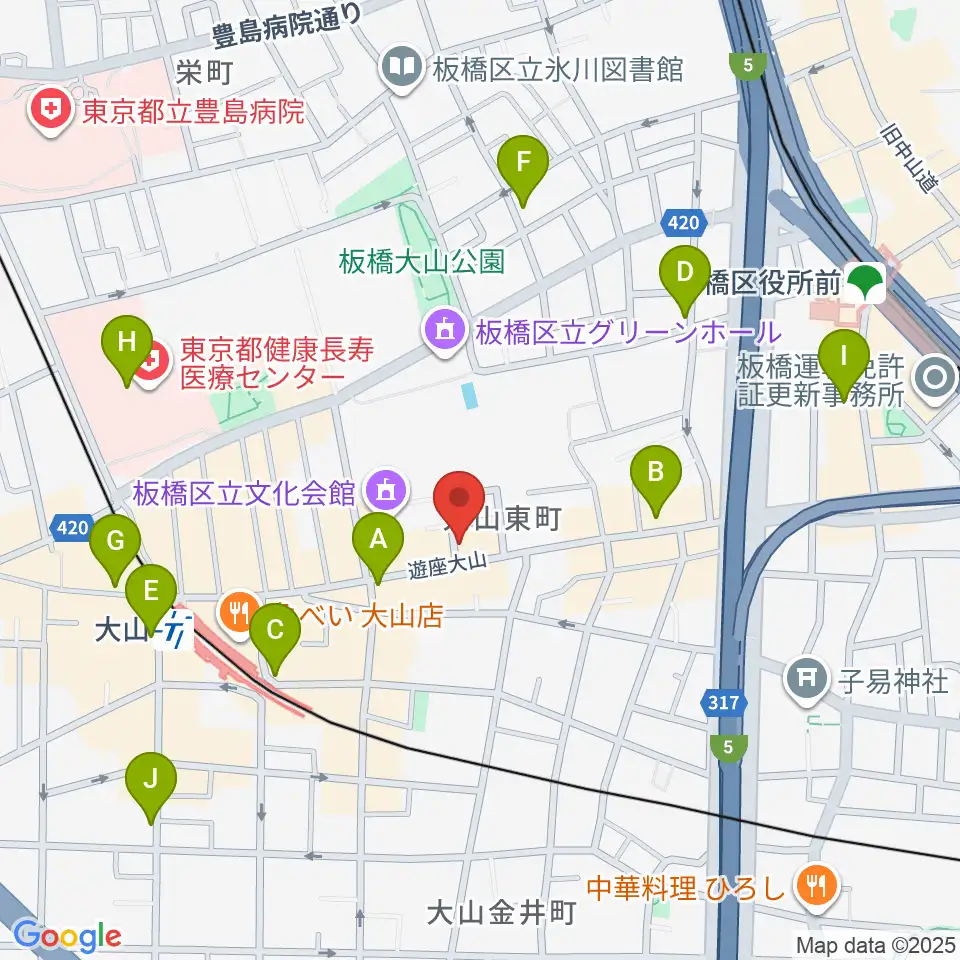 ダボスタジオ周辺のコンビニエンスストア一覧地図