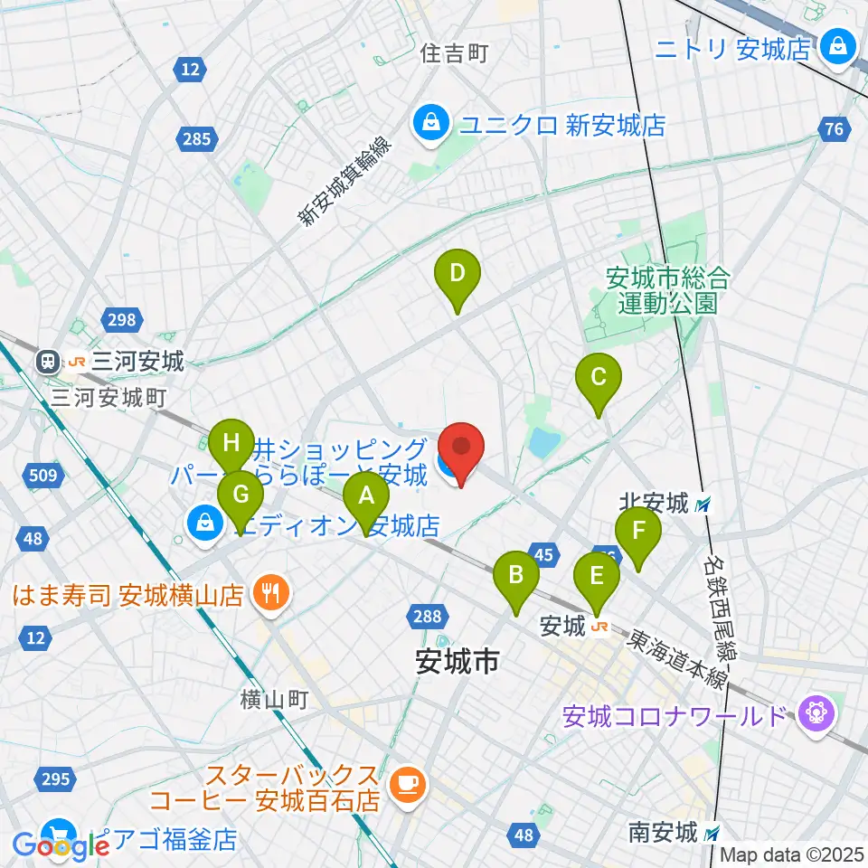 SAISONスタジアム周辺のコンビニエンスストア一覧地図