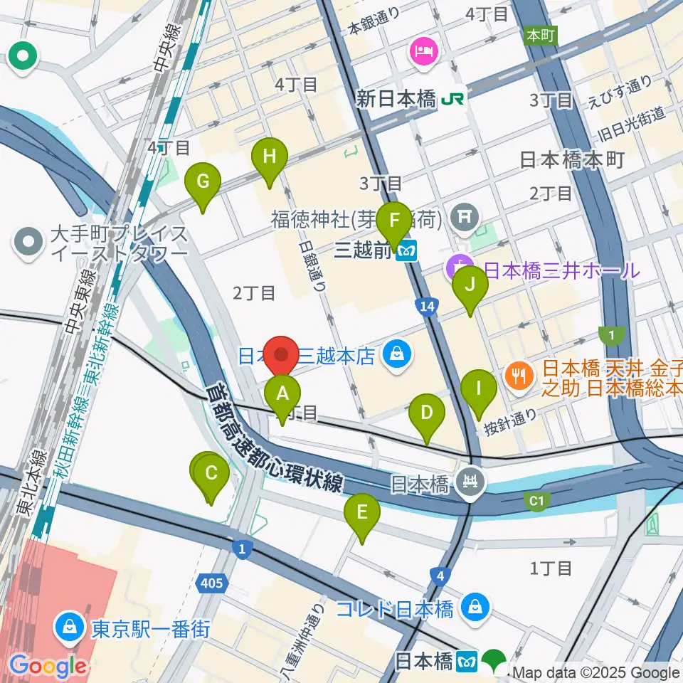 貨幣博物館周辺のコンビニエンスストア一覧地図