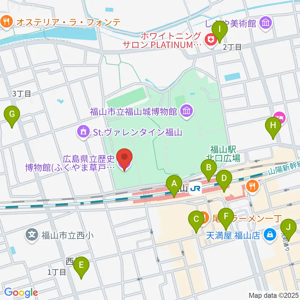 広島県立歴史博物館周辺のコンビニエンスストア一覧地図