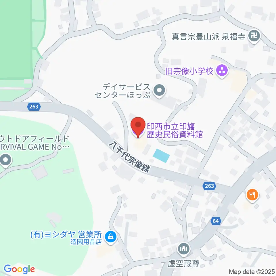 印西市立印旛歴史民俗資料館周辺のコンビニエンスストア一覧地図