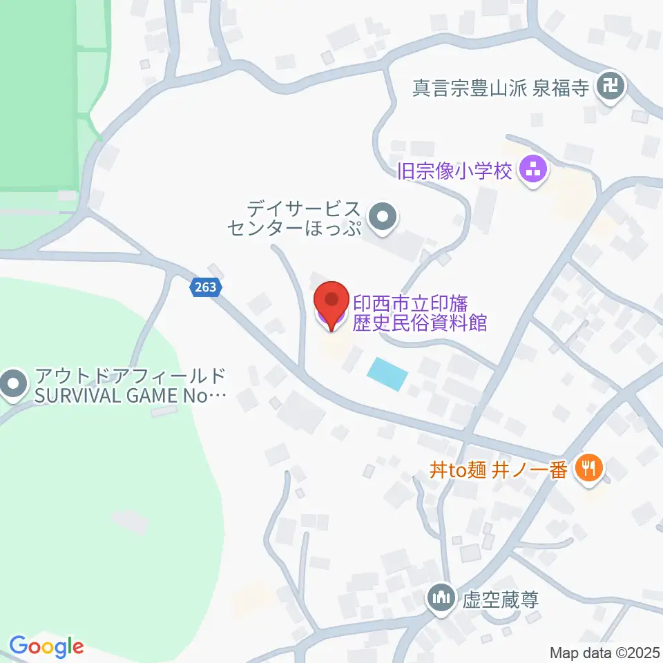 印西市立印旛歴史民俗資料館周辺のコンビニエンスストア一覧地図