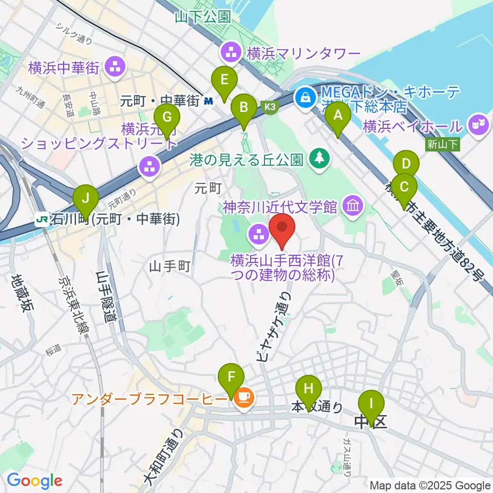 ブリキのおもちゃ博物館周辺のコンビニエンスストア一覧地図