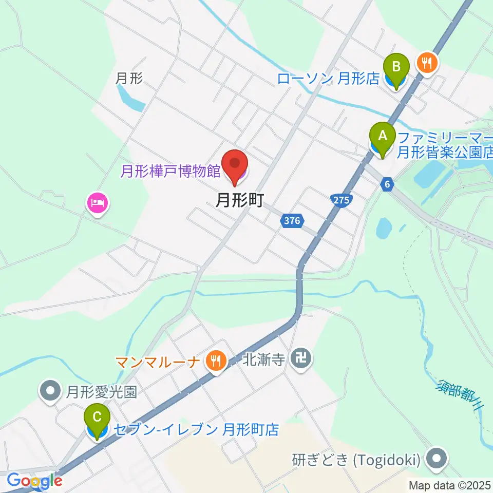 月形樺戸博物館周辺のコンビニエンスストア一覧地図