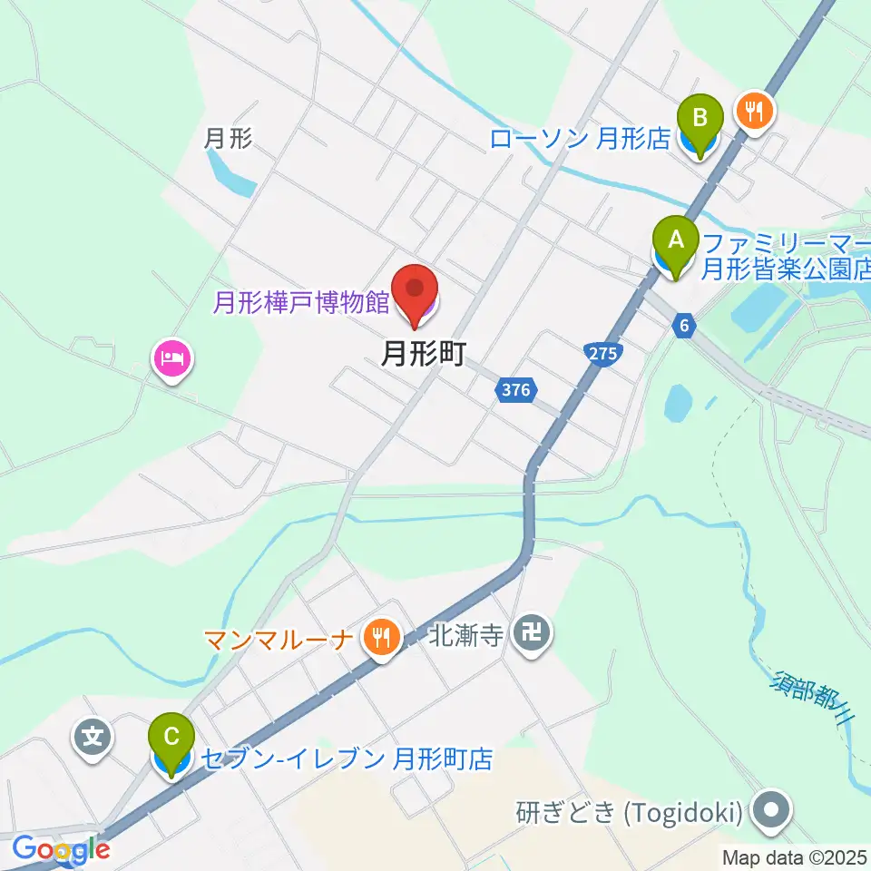 月形樺戸博物館周辺のコンビニエンスストア一覧地図