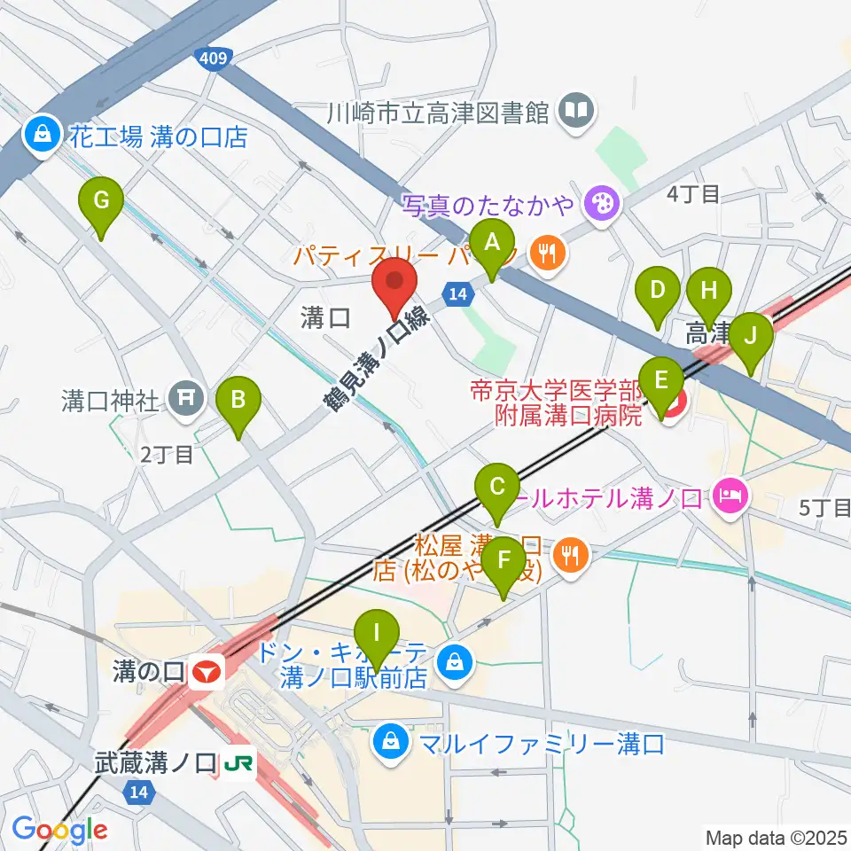 川崎市大山街道ふるさと館周辺のコンビニエンスストア一覧地図