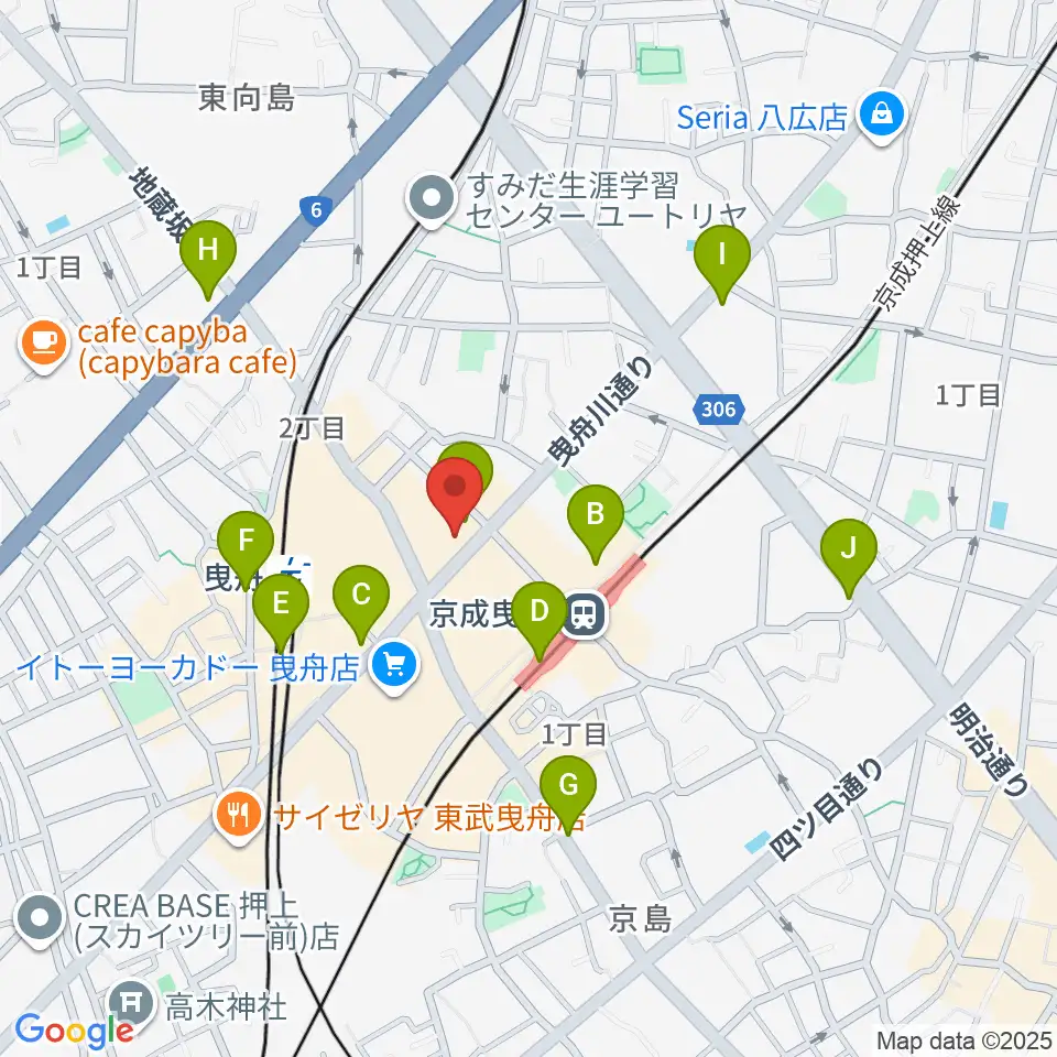 ビートウェーブスタジオ周辺のコンビニエンスストア一覧地図