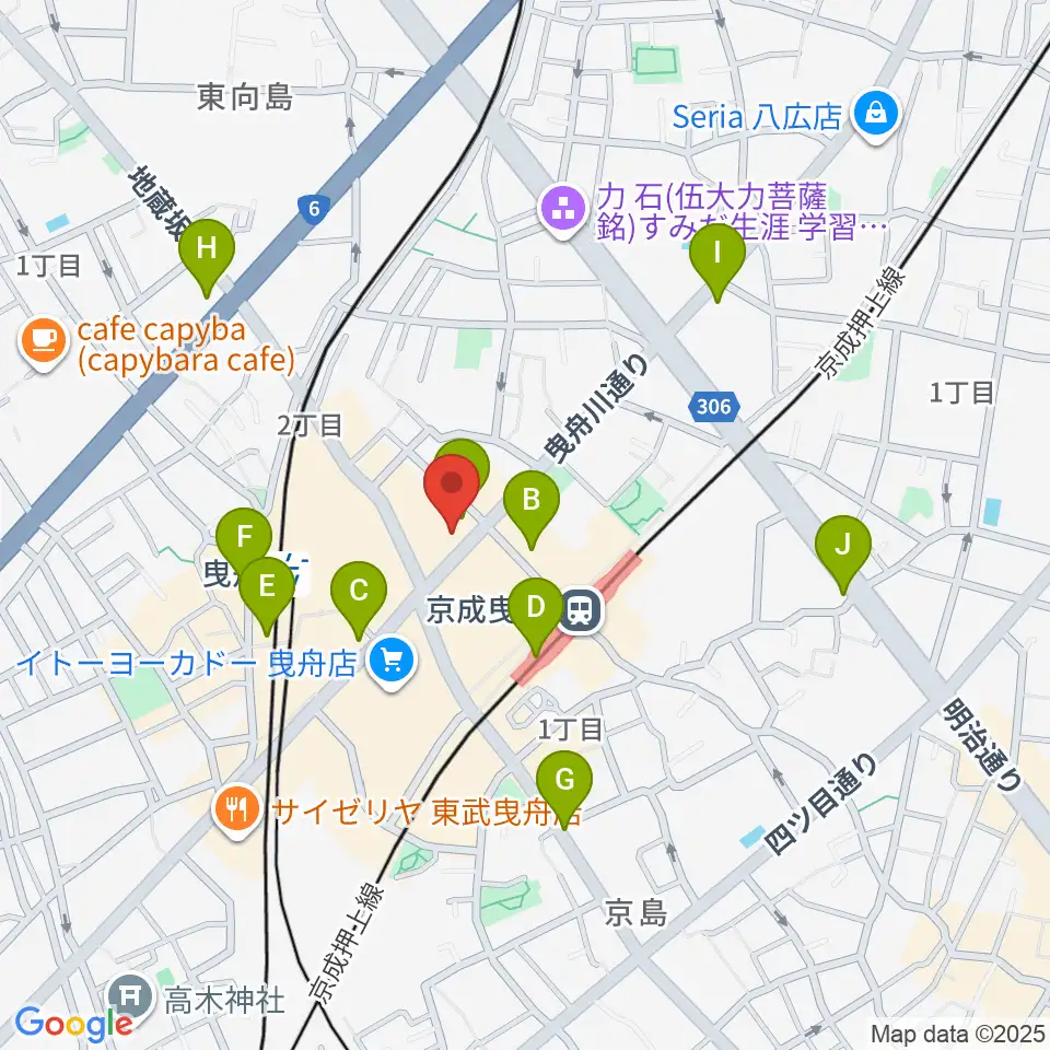 ビートウェーブスタジオ周辺のコンビニエンスストア一覧地図