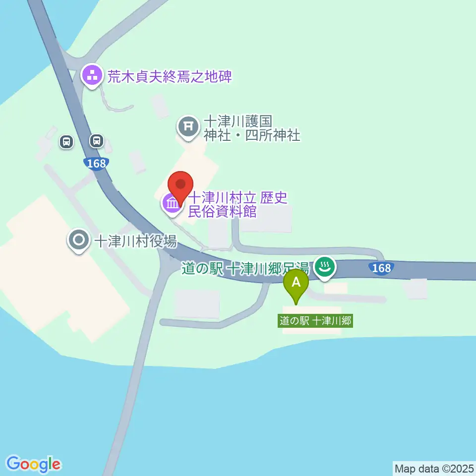 十津川村歴史民俗資料館周辺のコンビニエンスストア一覧地図