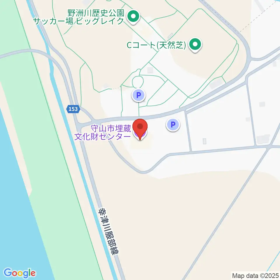 守山市埋蔵文化財センター周辺のコンビニエンスストア一覧地図