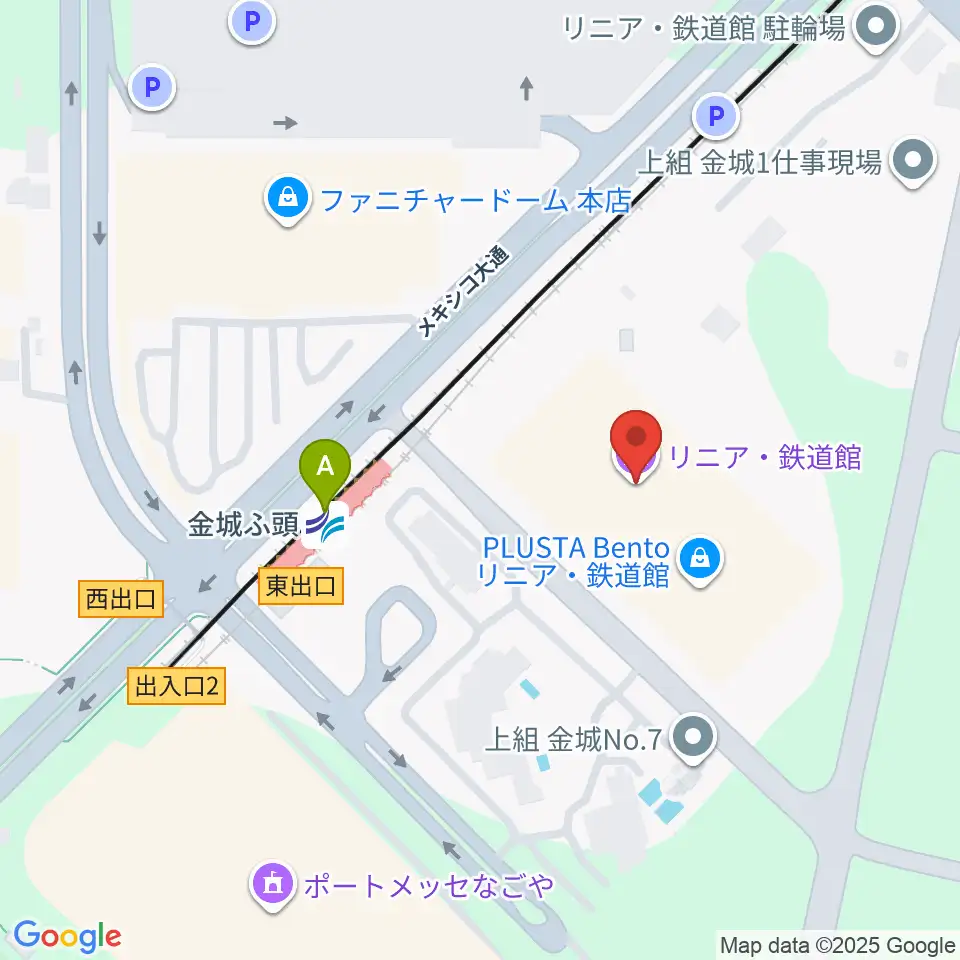 リニア・鉄道館周辺のコンビニエンスストア一覧地図
