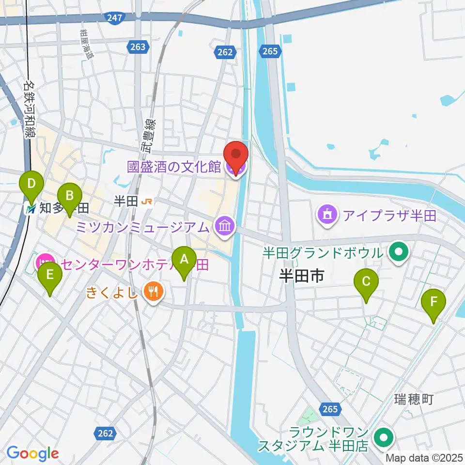 國盛 酒の文化館周辺のコンビニエンスストア一覧地図